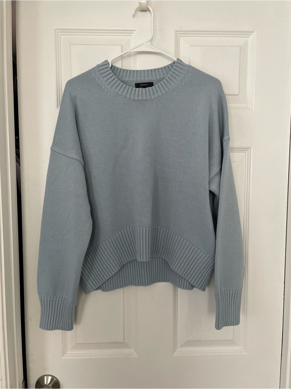 Quince 100% Organic Cotton Boyfriend Crew Sweater size S